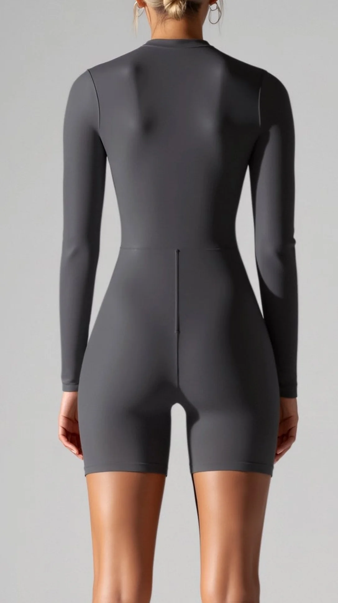 Seamless Long Sleeve Mid Thigh Bodysuit - Nextleian