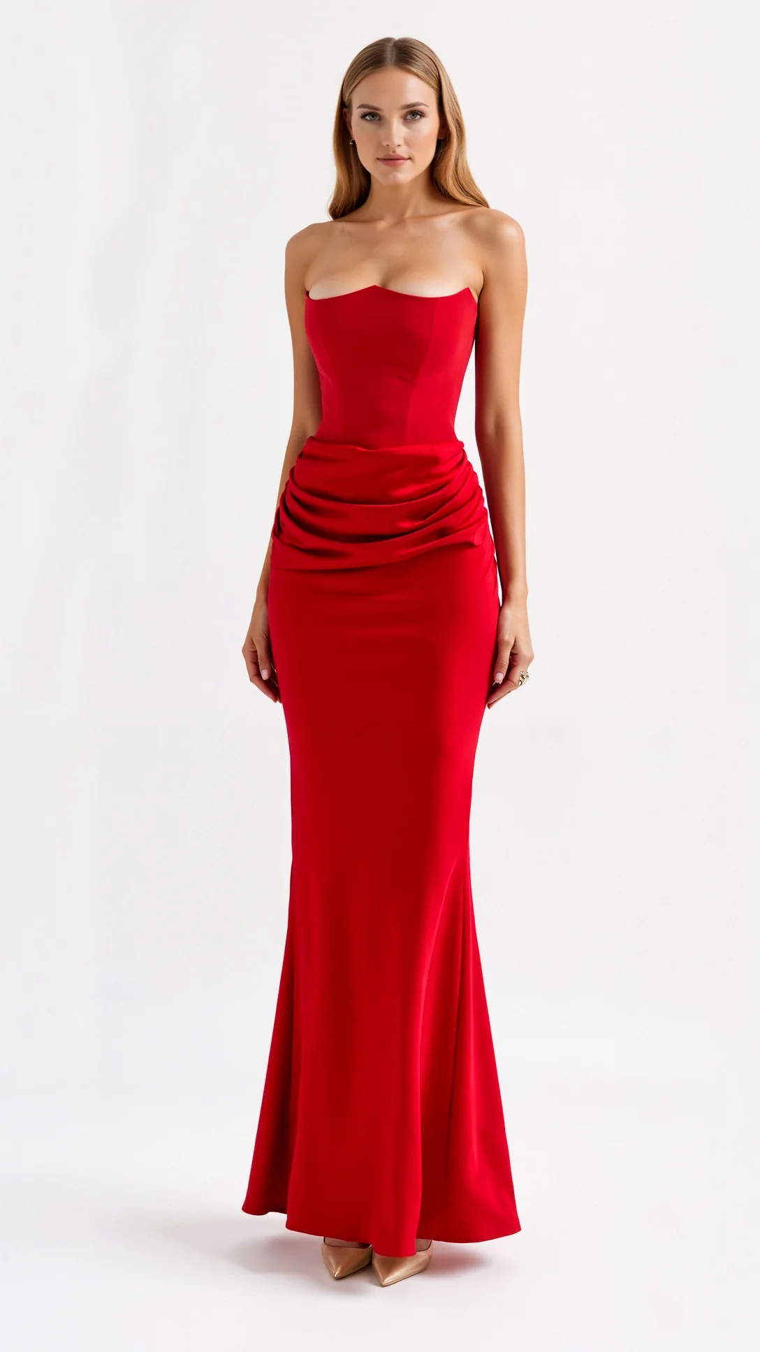 Luciana Strapless Maxi Dress - Nextleian
