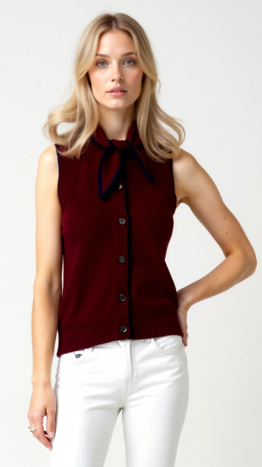 Blair Knitted Sweater Vest - Nextleian