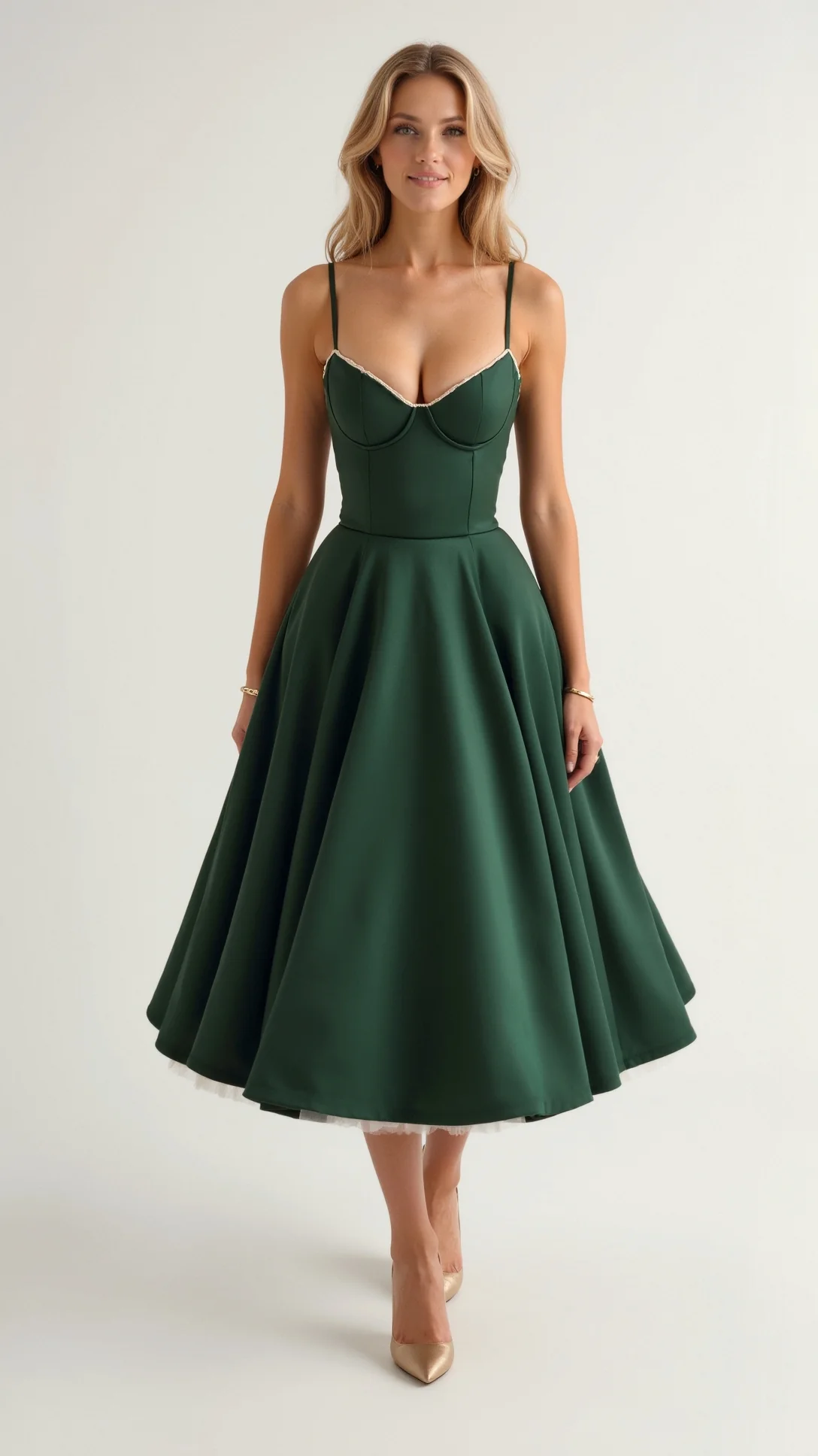 Isolde Tulle Midi Dress - Nextleian